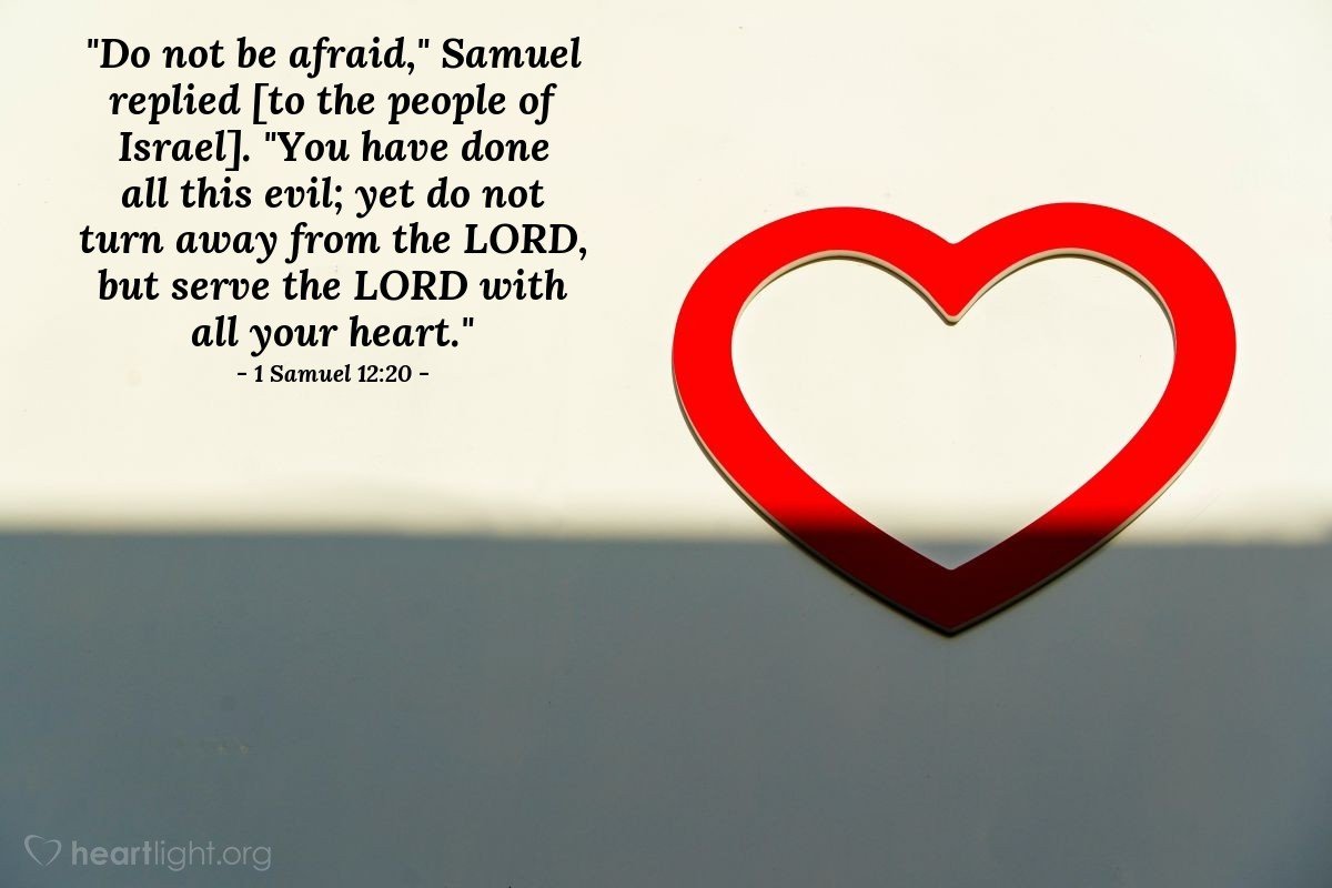 Today’s Verse – 1 Samuel 12:20