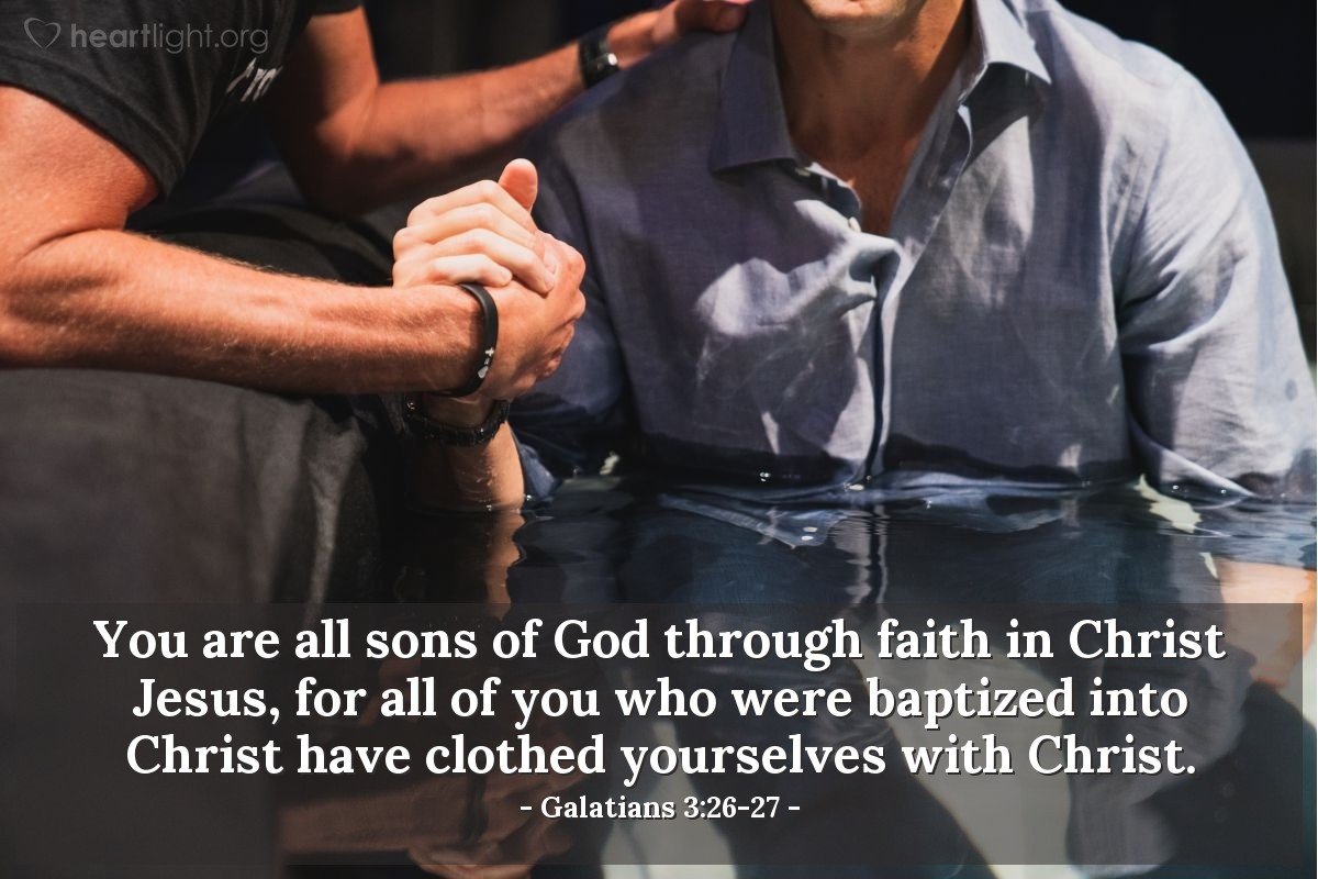 Today’s Verse – Galatians 3:26-27