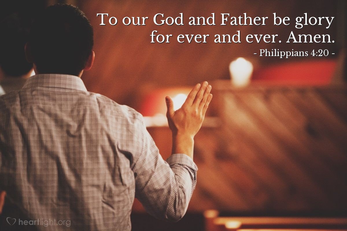 Today’s Verse – Philippians 4:20