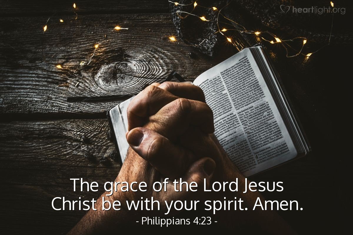 Today’s Verse – Philippians 4:23