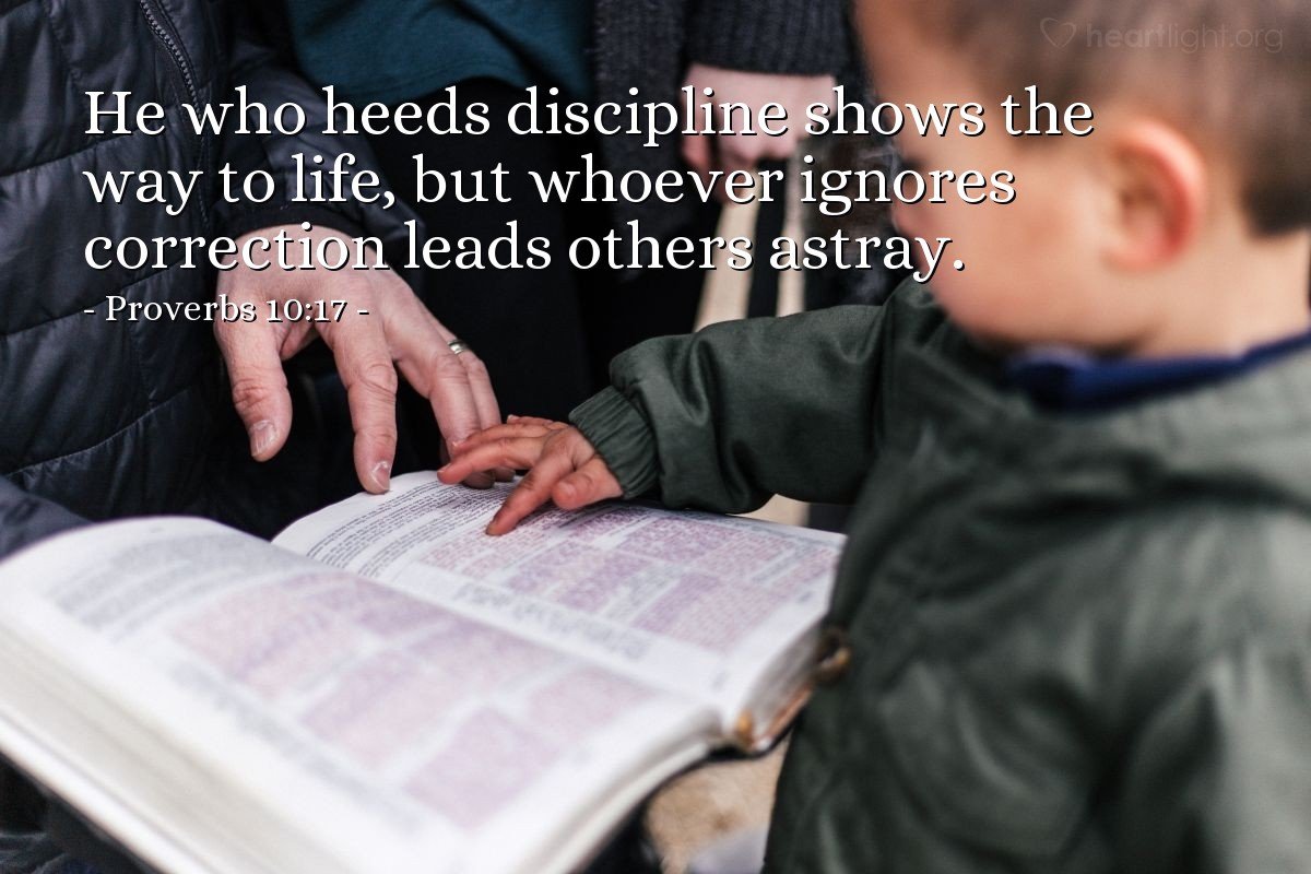Today’s Verse – Proverbs 10:17
