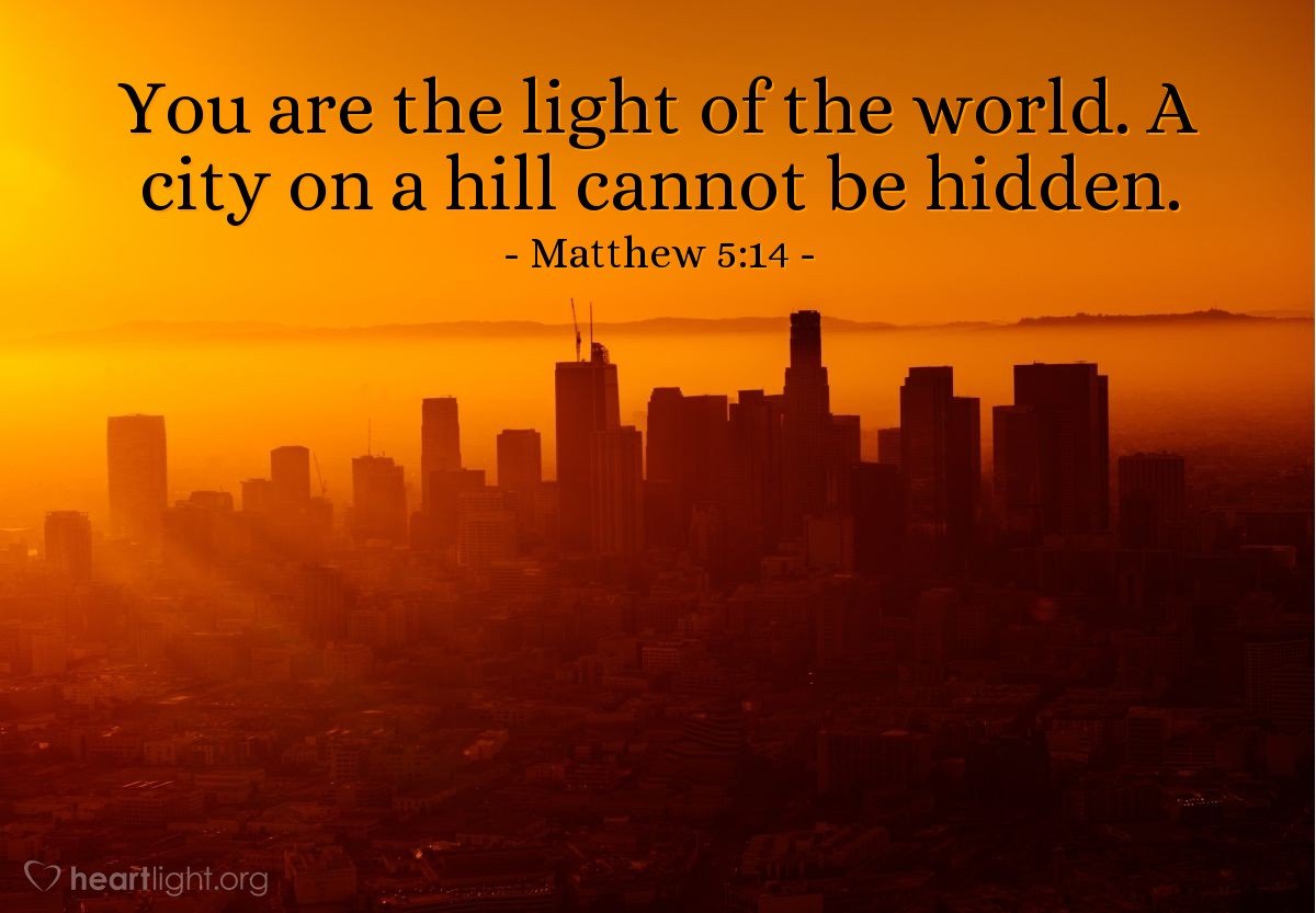 Today’s Verse – Matthew 5:14