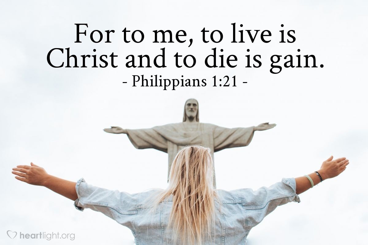 Today’s Verse – Philippians 1:21