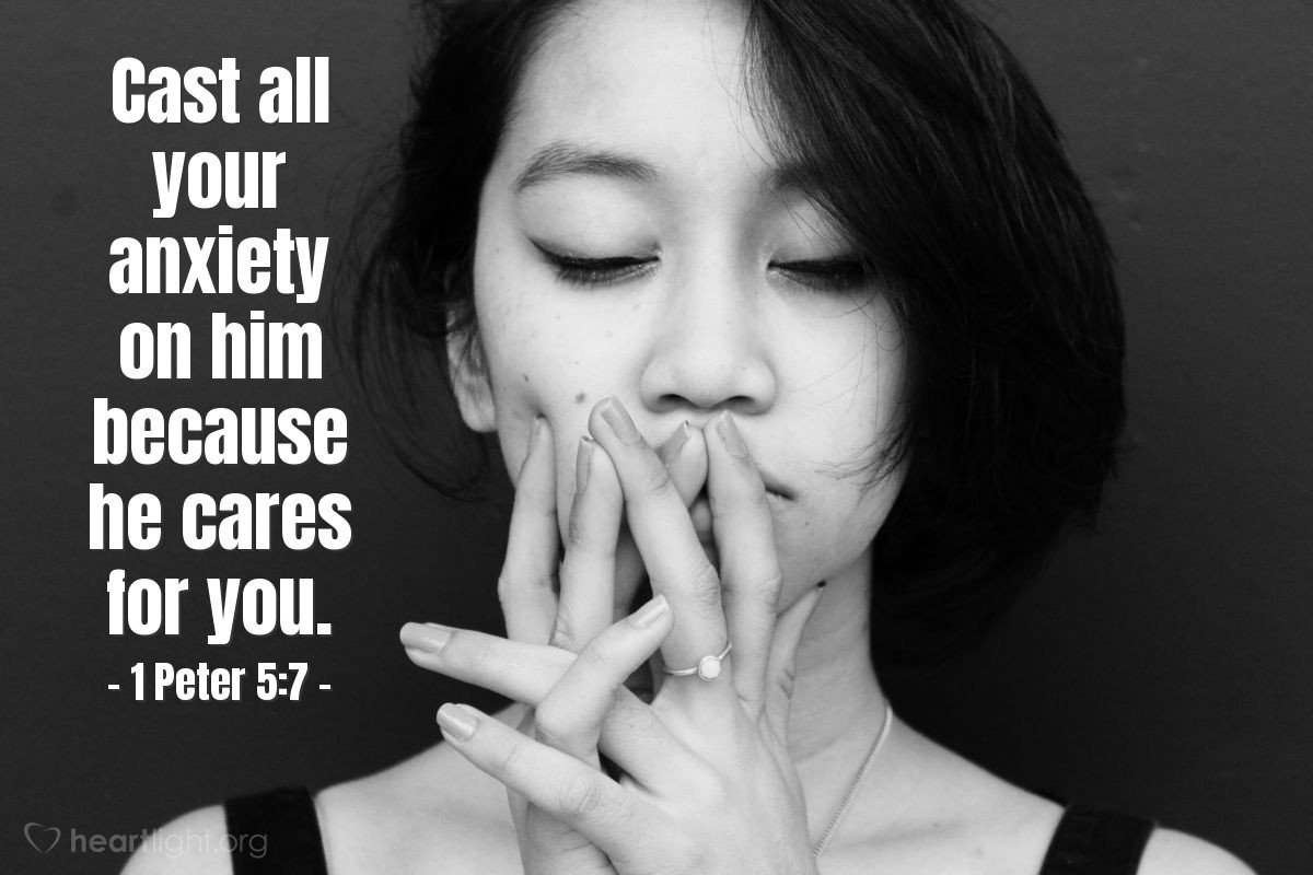Today’s Verse – 1 Peter 5:7