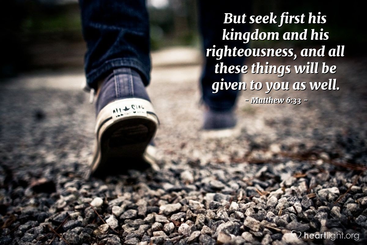 Today’s Verse – Matthew 6:33