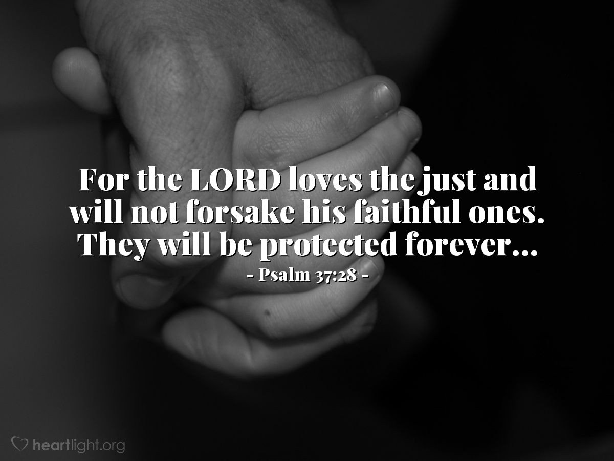 Today’s Verse – Psalm 37:28