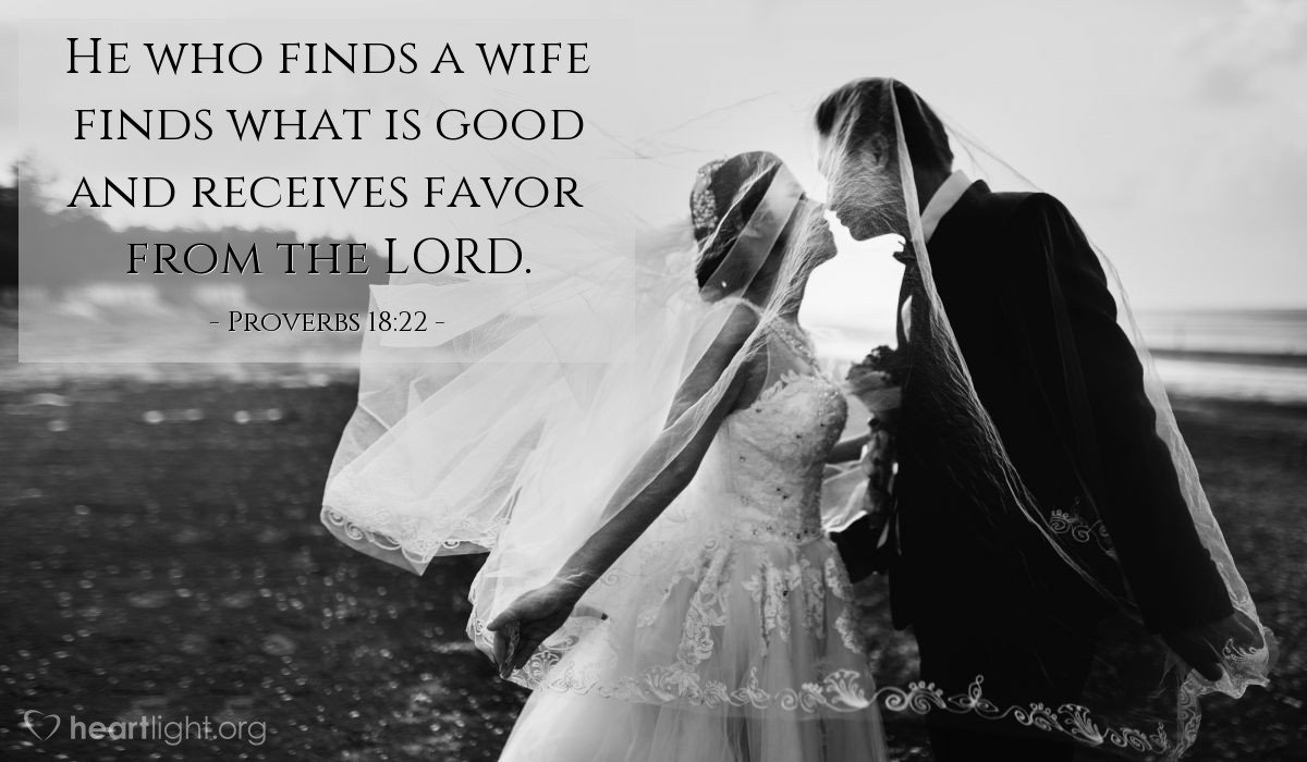 Today’s Verse – Proverbs 18:22
