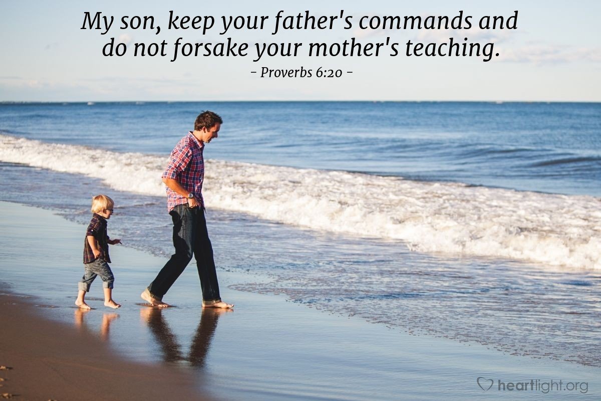 Today’s Verse – Proverbs 6:20