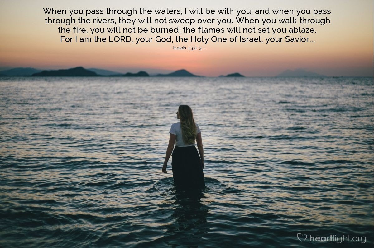 Today’s Verse – Isaiah 43:2-3