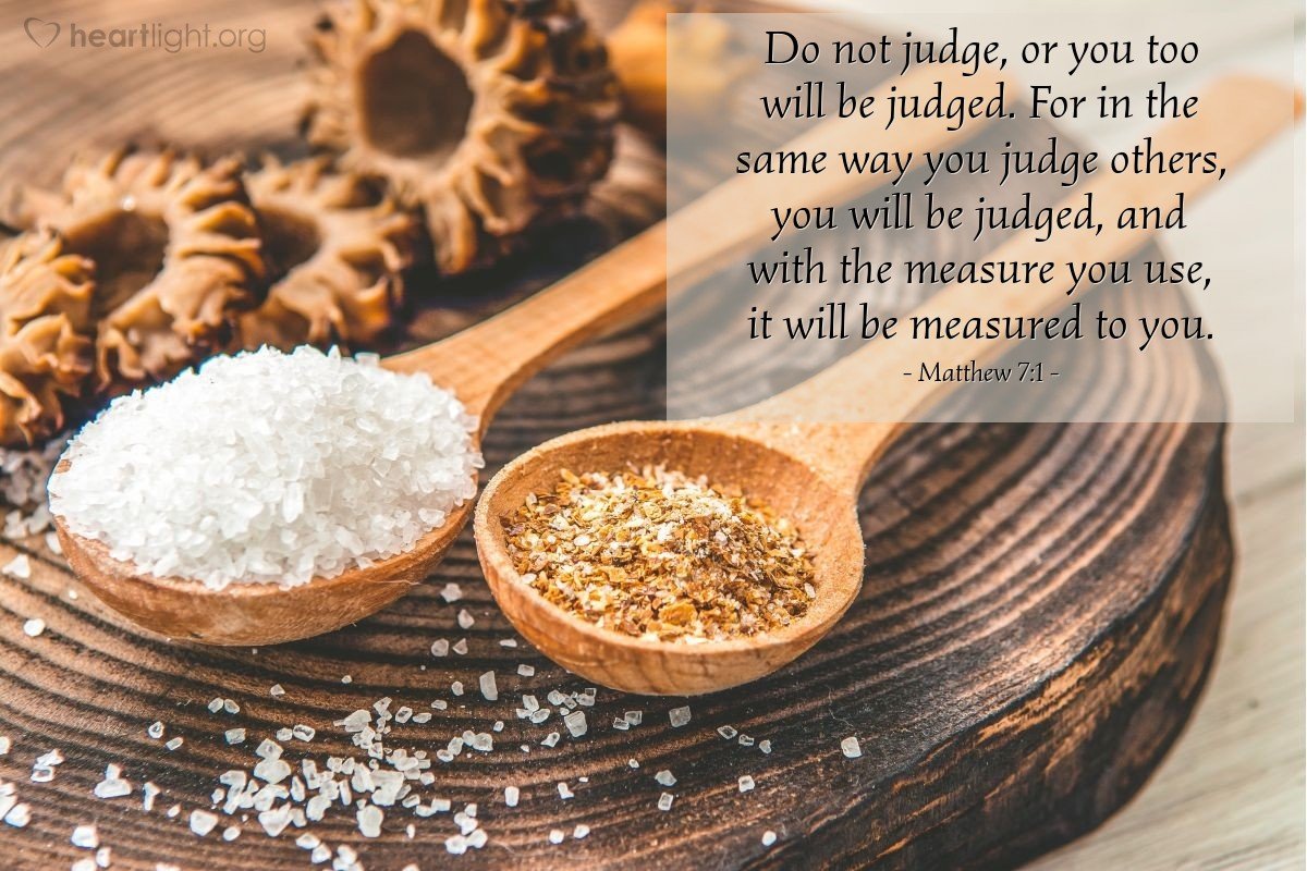 Today’s Verse – Matthew 7:1