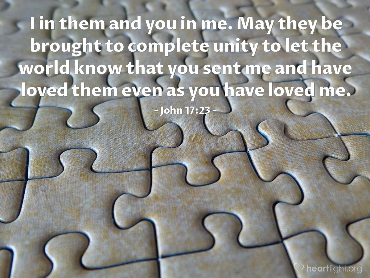Today’s Verse – John 17:23