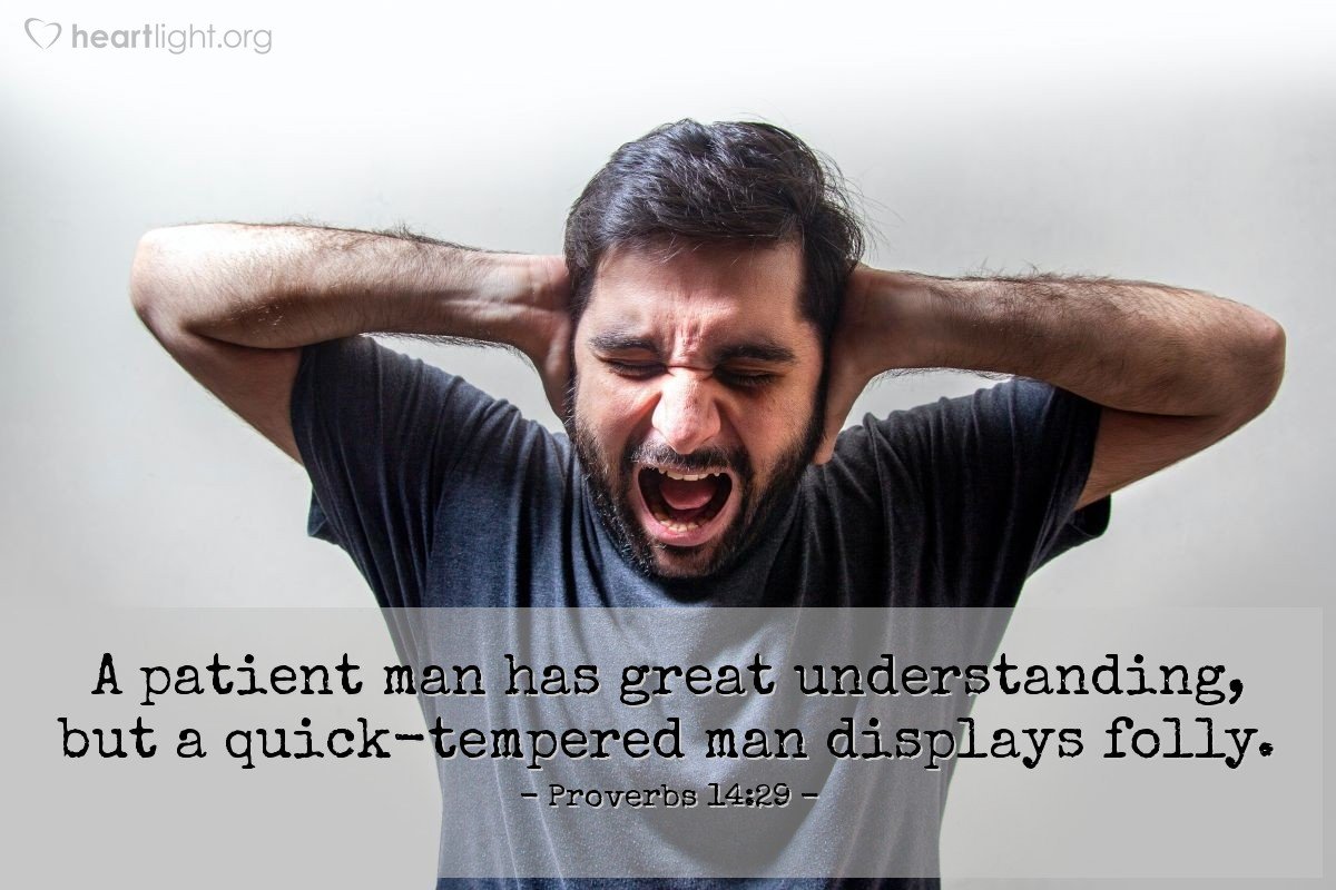 Today’s Verse – Proverbs 14:29