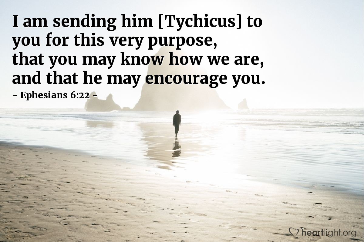 Today’s Verse – Ephesians 6:22
