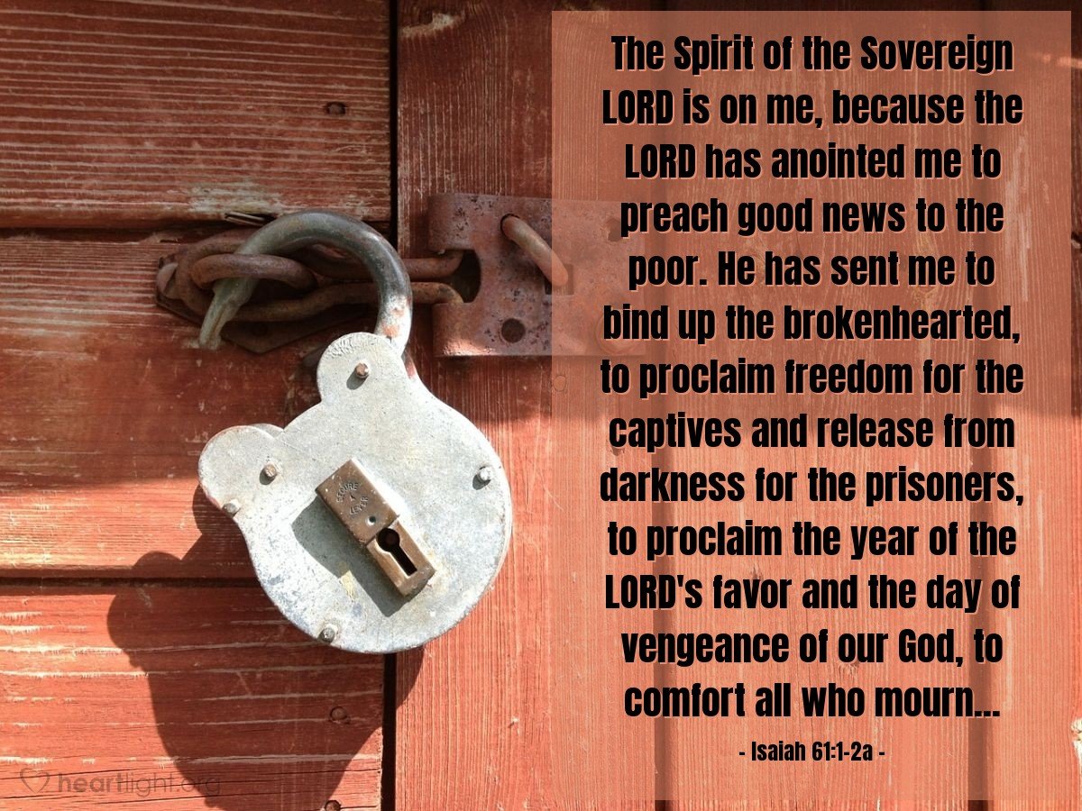 Today’s Verse – Isaiah 61:1-2a