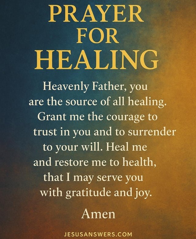 Prayer for healing